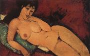 Amedeo Modigliani Nude on a blue cushion Spain oil painting artist